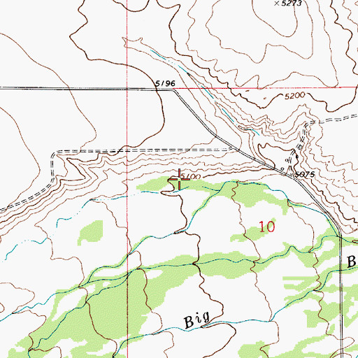 Topographic Map of 09N05E10BB__01 Well, MT