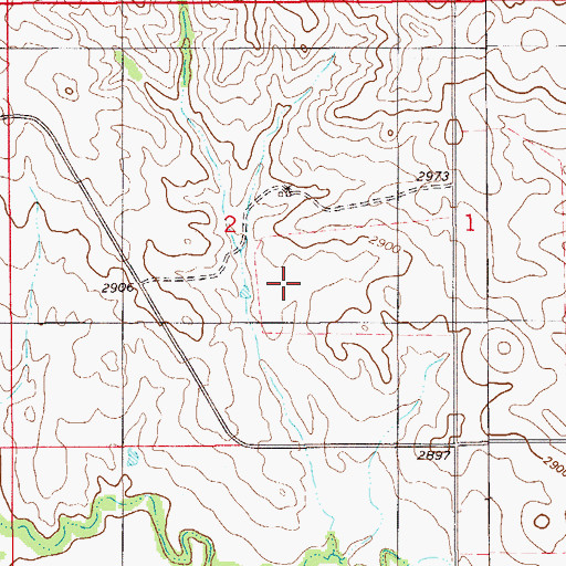 Topographic Map of 09N57E02DB__01 Well, MT