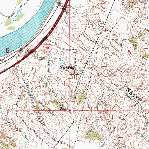 Topographic Map of 09N49E05CBC_01 Well, MT