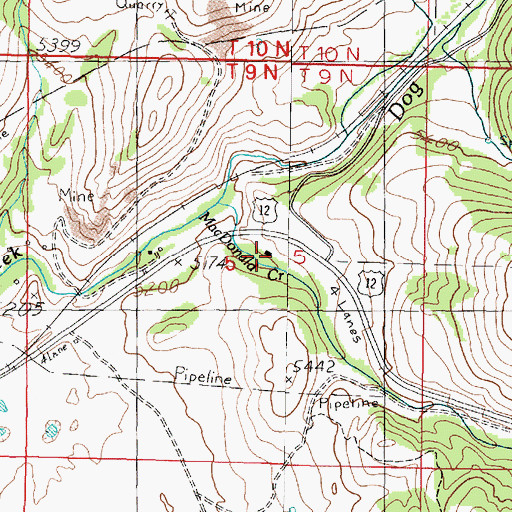 Topographic Map of 09N06W05ACCD01 Well, MT