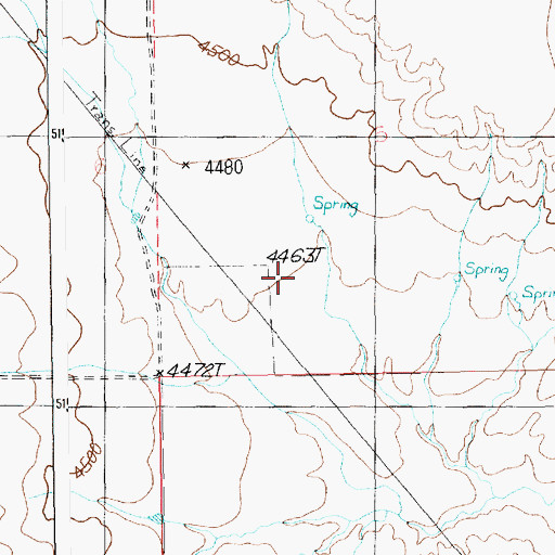 Topographic Map of 09N16E05C___01 Well, MT