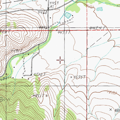 Topographic Map of 09N05W03AACC01 Well, MT