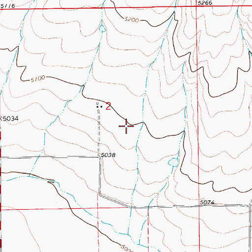 Topographic Map of 09N06E02AC__01 Well, MT