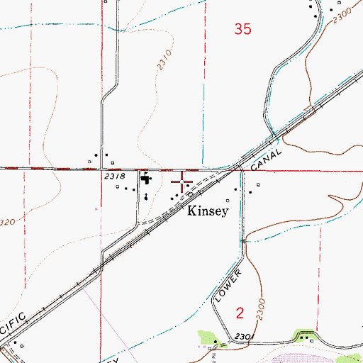 Topographic Map of 09N48E02BABA02 Well, MT