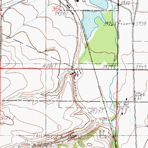 Topographic Map of 09N03W01ABAB01 Well, MT