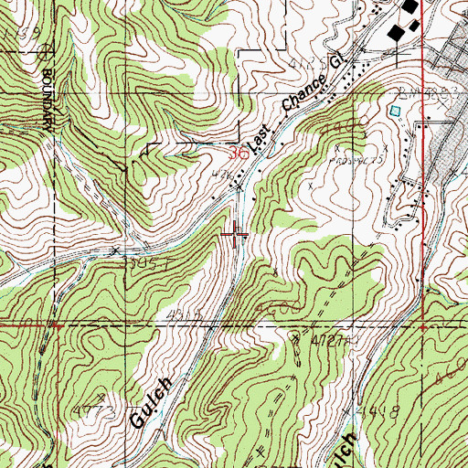 Topographic Map of 10N04W36DCBB01 Well, MT