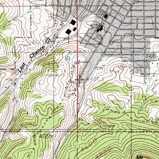 Topographic Map of 10N03W31CBBD01 Well, MT