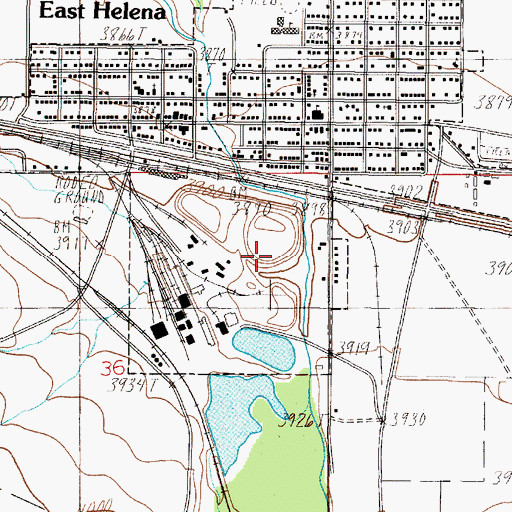 Topographic Map of 10N03W13DDCD01 Well, MT