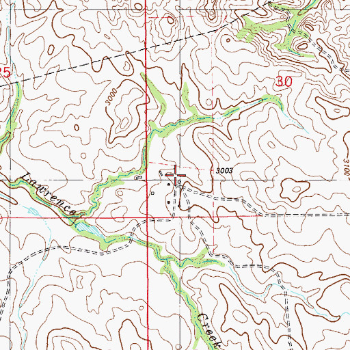 Topographic Map of 10N58E30CC__01 Well, MT