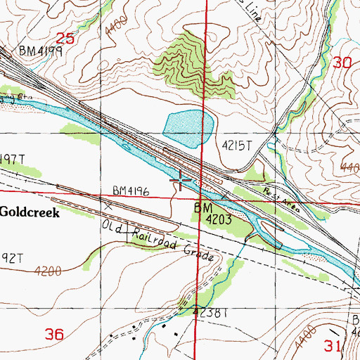 Topographic Map of 10N10W30CCD_01 Well, MT