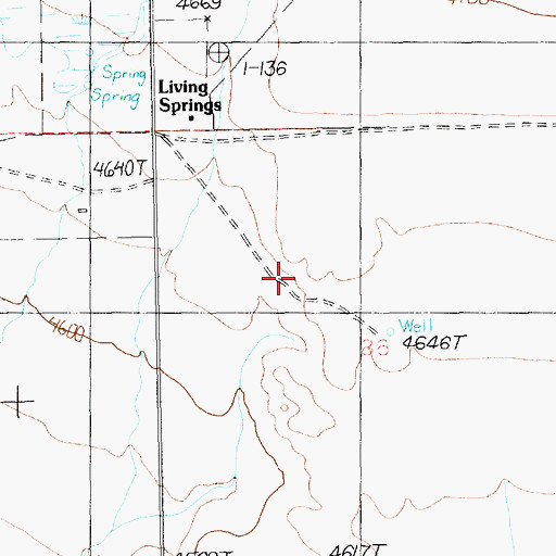 Topographic Map of 10N17E36B___01 Well, MT
