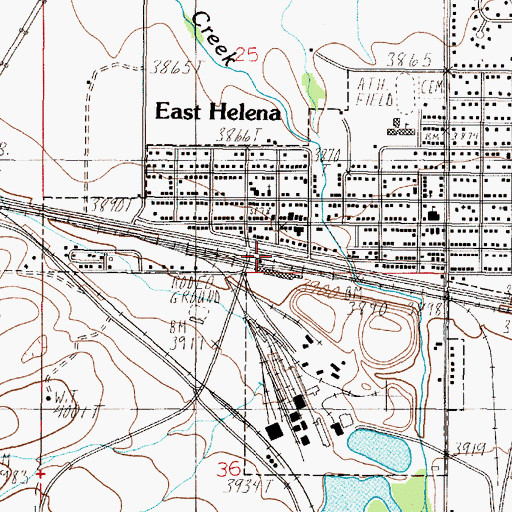 Topographic Map of 10N03W36ABBB01 Well, MT