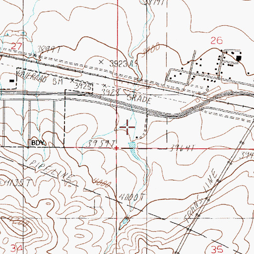 Topographic Map of 10N03W26CCCA01 Well, MT