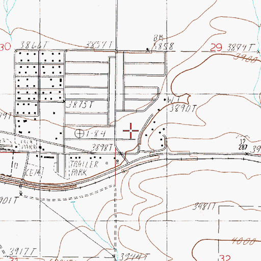 Topographic Map of 10N02W29BCCD01 Well, MT