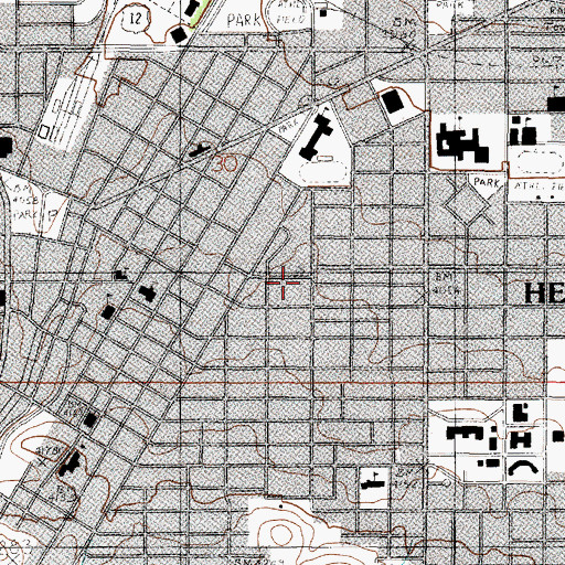Topographic Map of 10N03W27CCAB01 Well, MT
