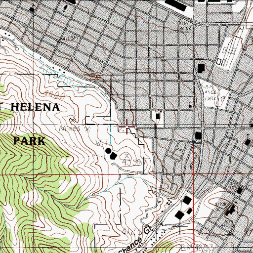 Topographic Map of 10N04W25DBDC01 Well, MT