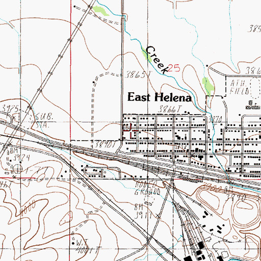 Topographic Map of 10N03W25CDBA01 Well, MT