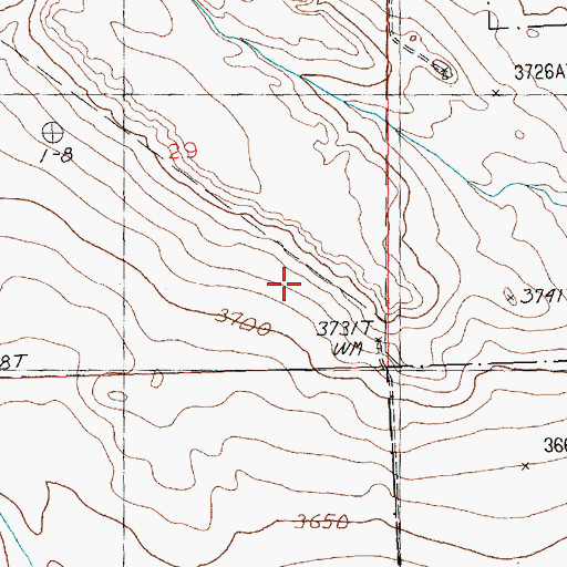 Topographic Map of 10N24E29D___01 Well, MT