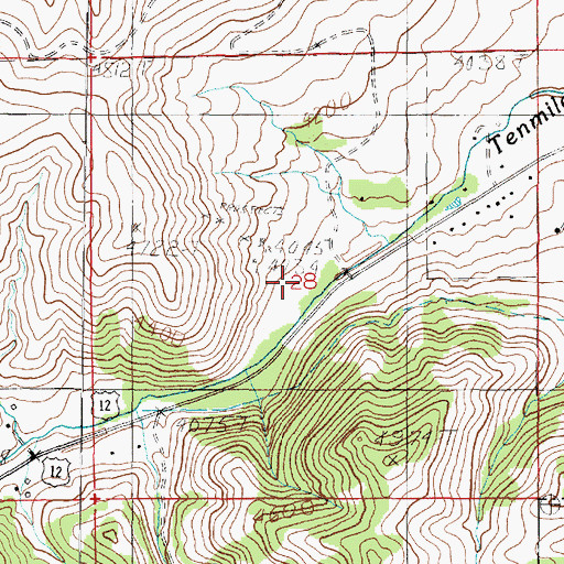 Topographic Map of 10N04W28ACDB07 Well, MT