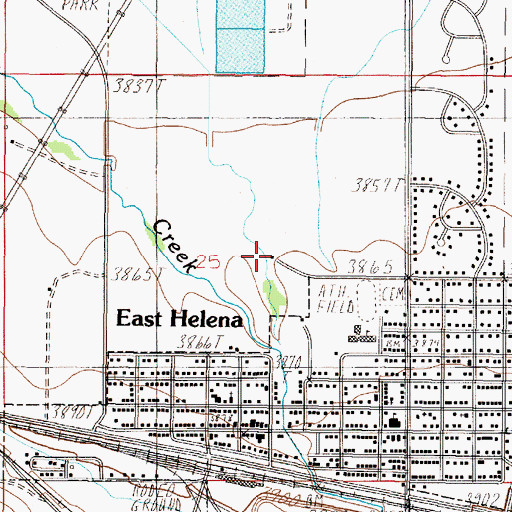Topographic Map of 10N03W25ACDC02 Well, MT
