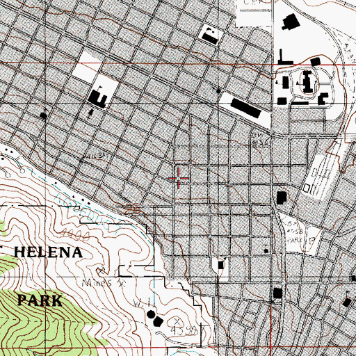 Topographic Map of 10N04W25ACDB01 Well, MT