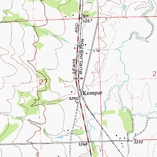 Topographic Map of 10N20W27AD__01 Well, MT