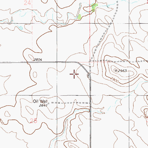 Topographic Map of 10N58E25AA__01 Well, MT