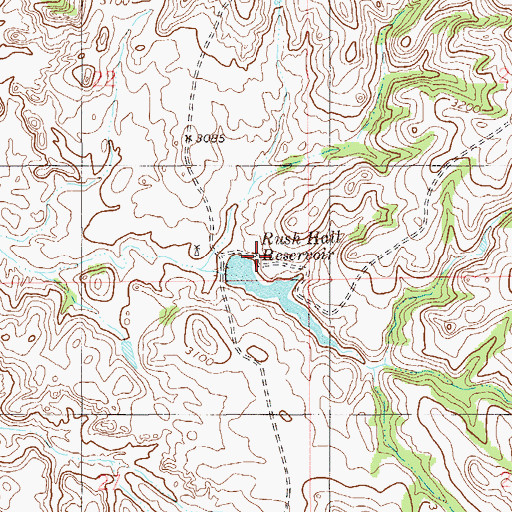 Topographic Map of 10N59E22DD__01 Well, MT