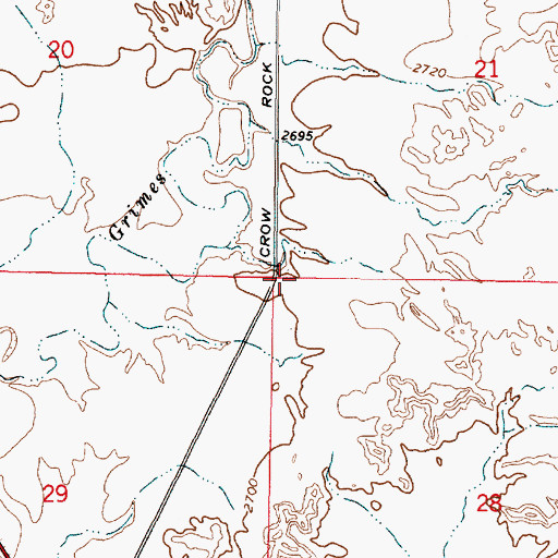 Topographic Map of 10N45E28BBBA01 Well, MT