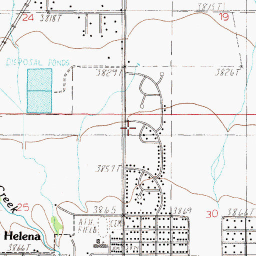 Topographic Map of 10N02W30BBBD01 Well, MT