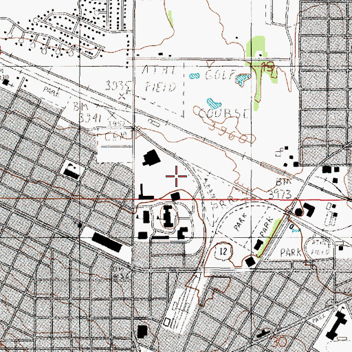 Topographic Map of 10N03W19CCDA01 Well, MT