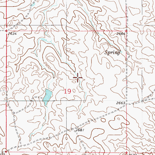 Topographic Map of 10N54E19AC__01 Well, MT