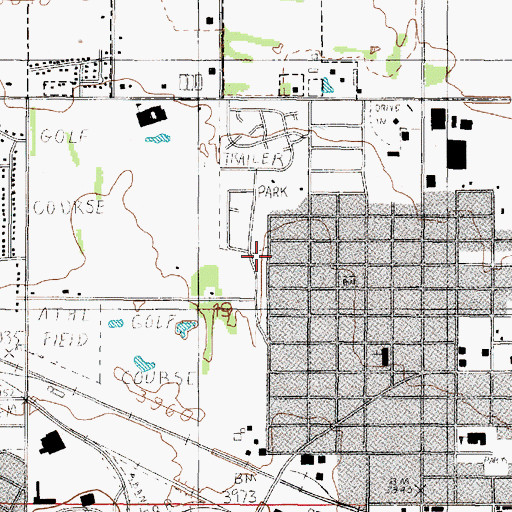 Topographic Map of 10N03W19ACC_01 Well, MT