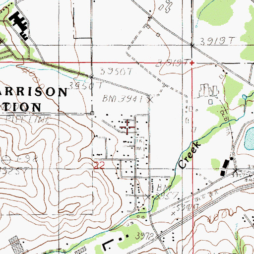Topographic Map of 10N04W22ACAC01 Well, MT