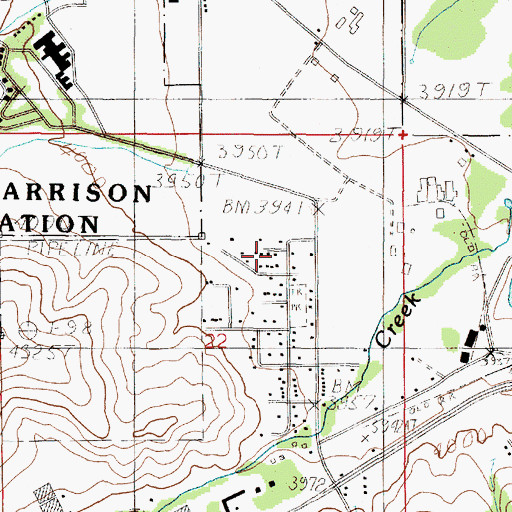 Topographic Map of 10N04W22ACAB01 Well, MT