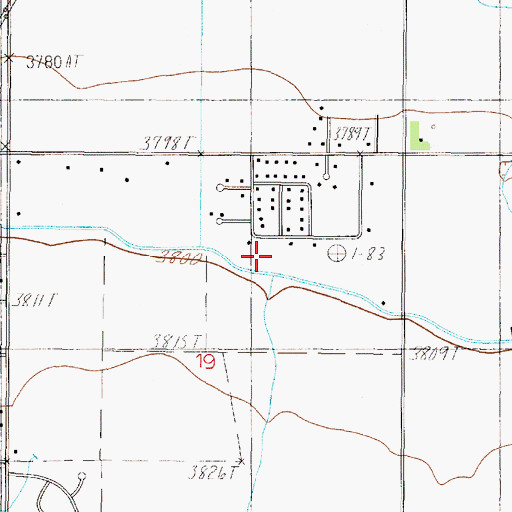 Topographic Map of 10N02W19ACAB01 Well, MT