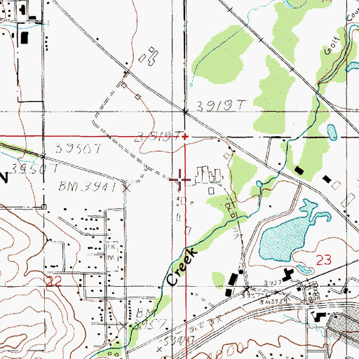 Topographic Map of 10N04W23BBCB02 Well, MT