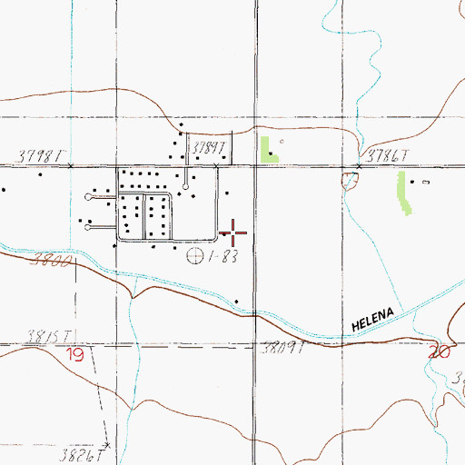 Topographic Map of 10N02W19AAD_01 Well, MT