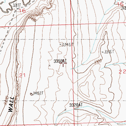 Topographic Map of 14N27E29DBB_01 Well, MT