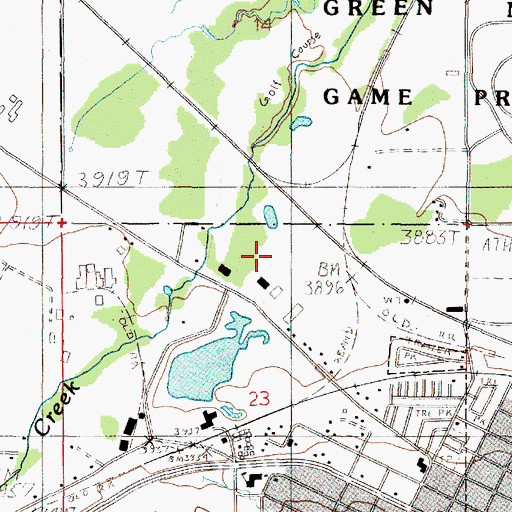 Topographic Map of 10N04W23ABBC01 Well, MT