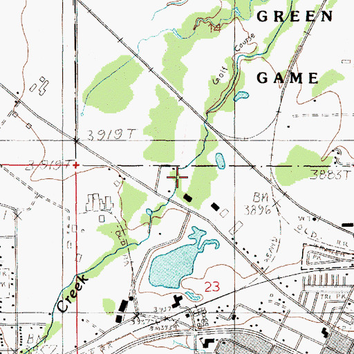 Topographic Map of 10N04W23BAAB01 Well, MT