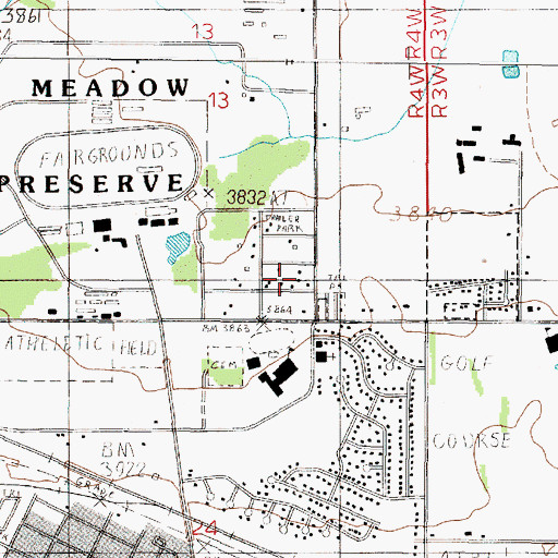 Topographic Map of 10N04W13DCDA01 Well, MT