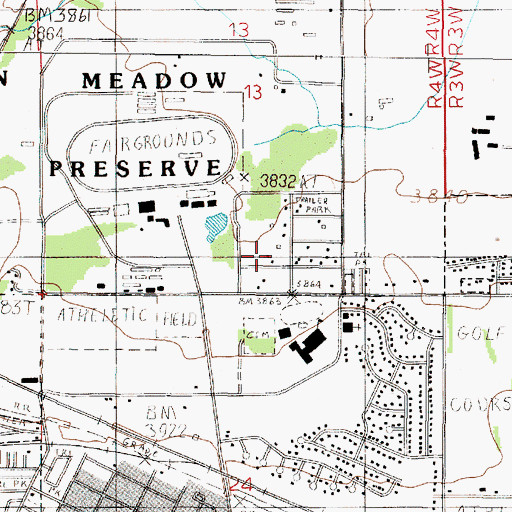 Topographic Map of 10N04W13DCCA01 Well, MT