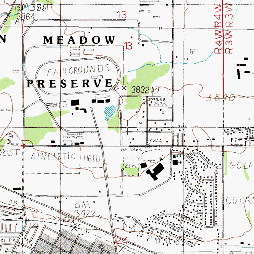 Topographic Map of 10N04W13DCCB01 Well, MT