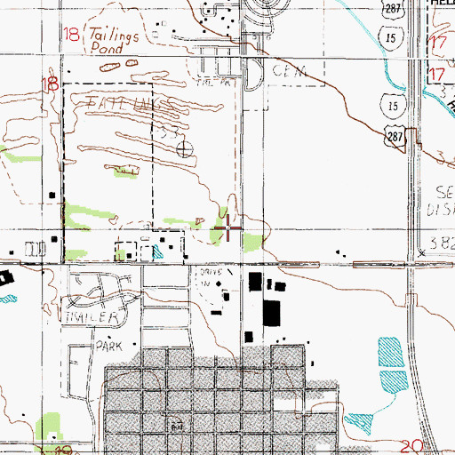 Topographic Map of 10N03W18DDD_01 Well, MT