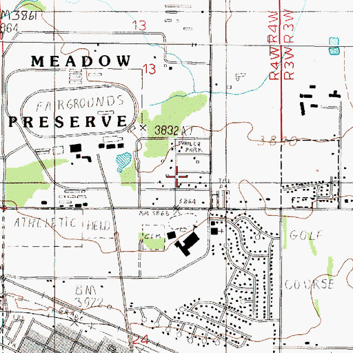 Topographic Map of 10N04W13DCDB02 Well, MT