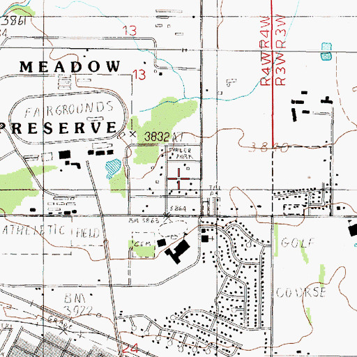 Topographic Map of 10N04W13DCAD02 Well, MT