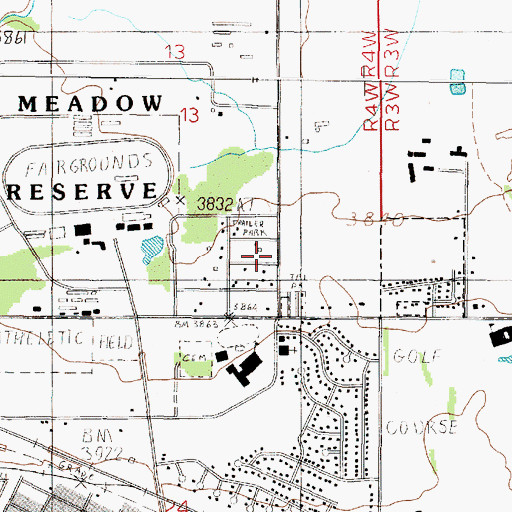 Topographic Map of 10N04W13DCAD01 Well, MT