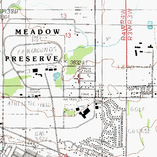 Topographic Map of 10N04W13DCAC01 Well, MT