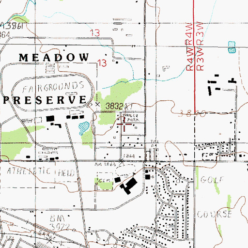 Topographic Map of 10N04W13DCAD03 Well, MT
